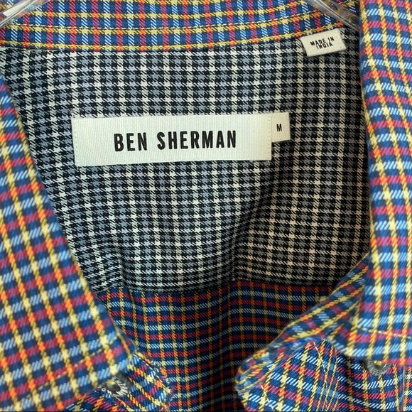 Ben Sherman Mod Checked Shirt in Staples NWT M - Picture 3 of 8